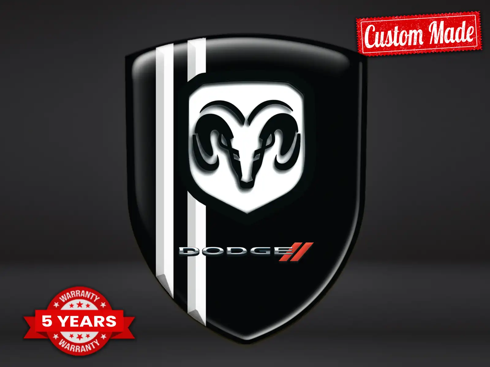 Dodge Stickers Vitre Arrière Pro Max Élégants Actuels